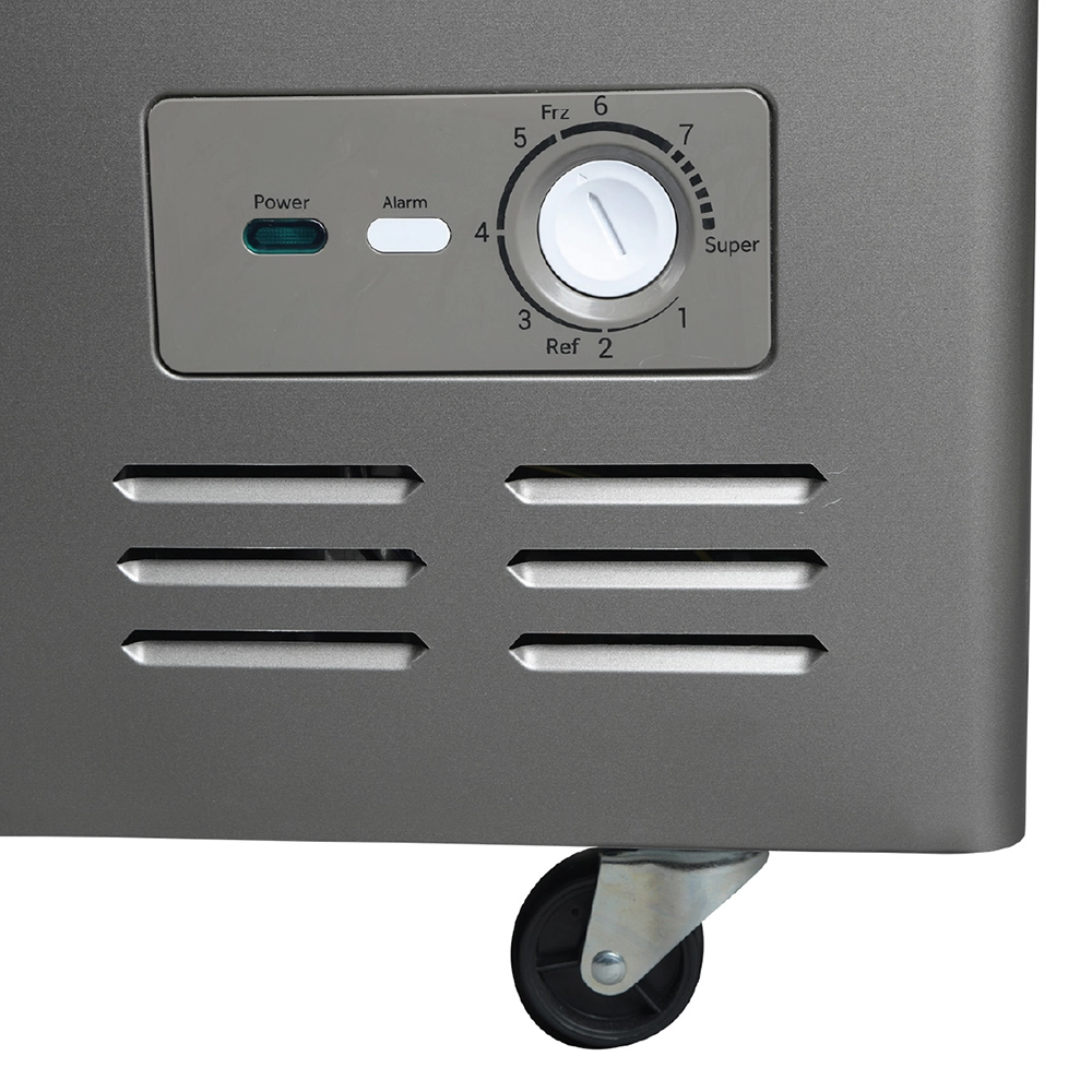 Haier 365 Ltr Double door- Embossed Titanium Grey colour Convertible Hard top Freezer